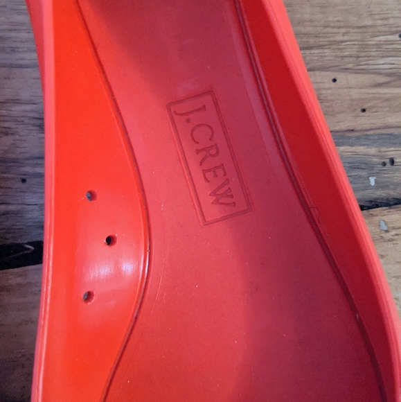SOLD! J.Crew Red Bow Ballet Flat Jelly - Picture 3 of 5